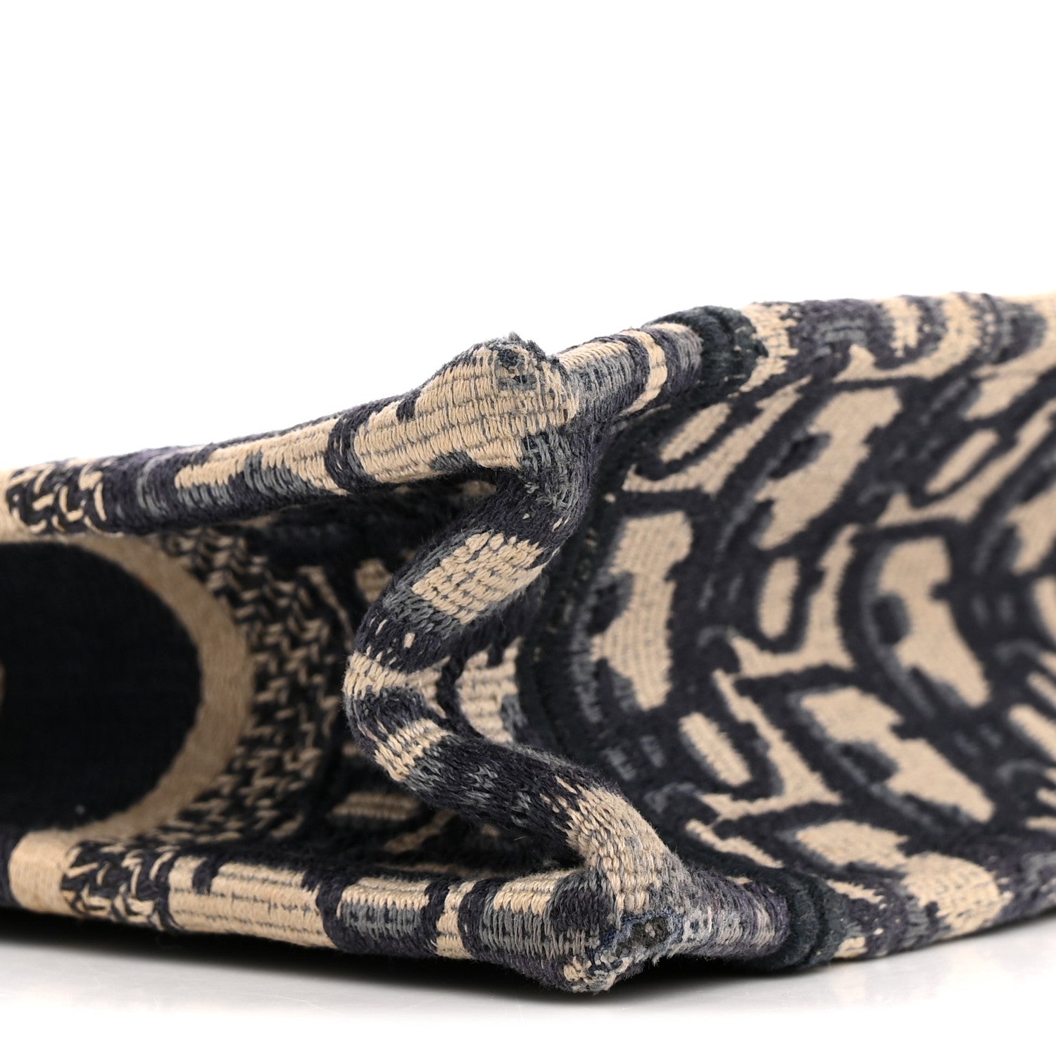 Christian Dior Oblique Mini Book Tote Blue Multicolor 1802734