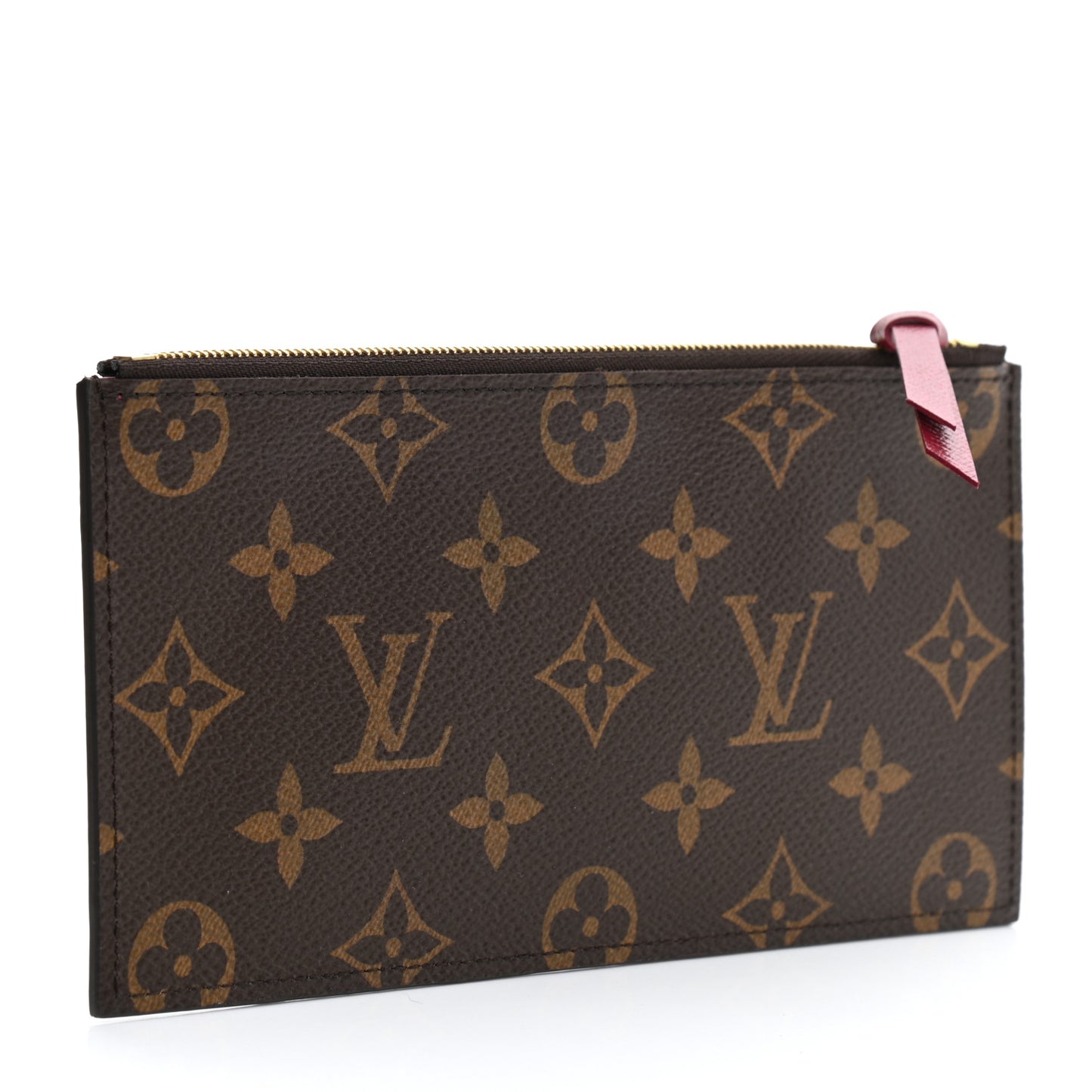 Monogram Felicie Chain Wallet Zippered Insert Fuchsia