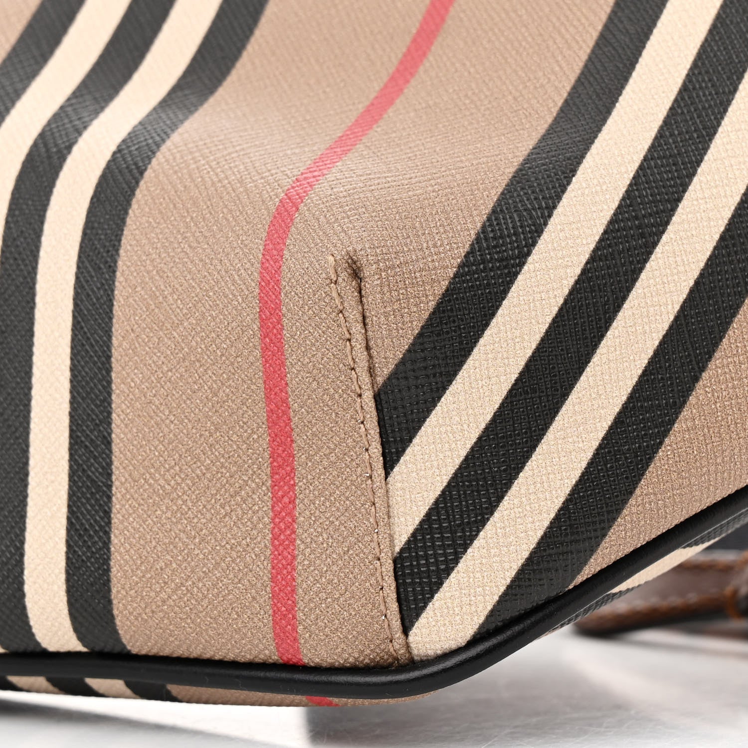 Burberry E-Canvas Icon Stripe Sonny Bum Bag Archive Beige 10 of 11