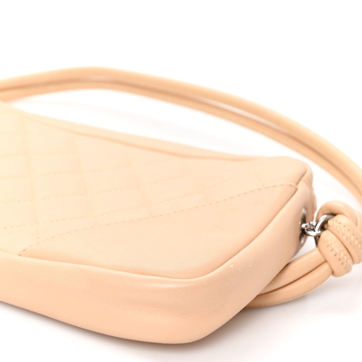 Calfskin Quilted Cambon Pochette Beige