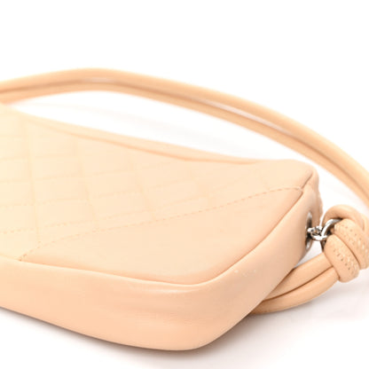 Chanel Calfskin Quilted Cambon Pochette Beige 10 of 11