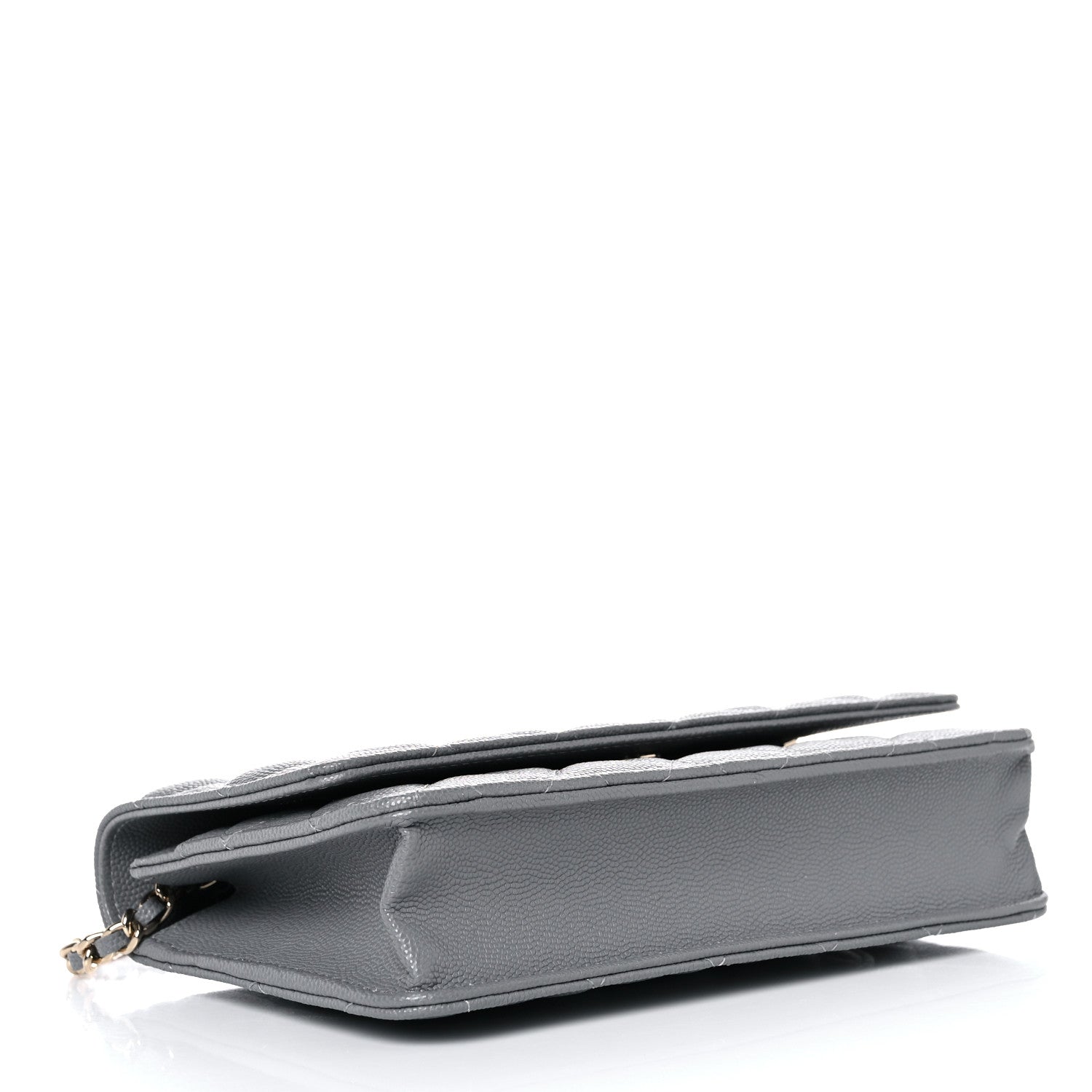 Chanel Caviar Quilted Wallet On Chain WOC Grey 3 of 10