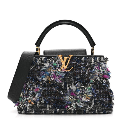 Louis Vuitton Tweed Calfskin Capucines MM Multicolor 1 of 9