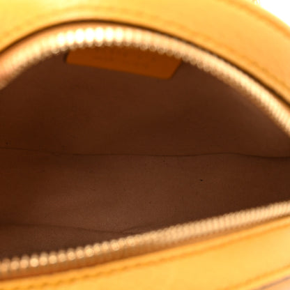 Gucci GG Supreme Monogram Flora Web Mini Ophidia Round Shoulder Bag Beige Multicolor Crop 5 of 11