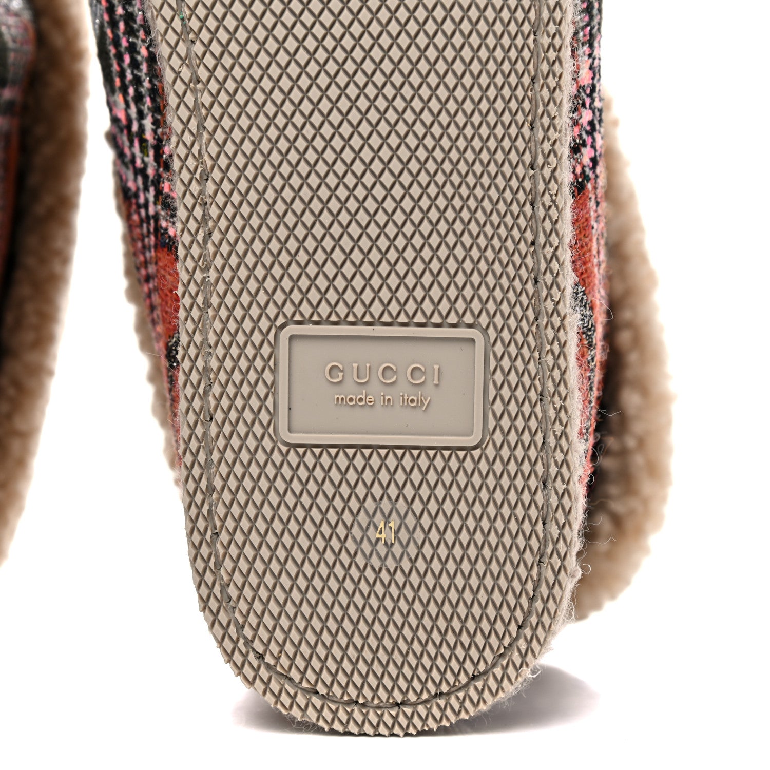 Gucci Tweed Wool Fancy Geometric GG Womens Fria Horsebit Ankle Boots 41 Black Ivory Butterscotch 6 of 8
