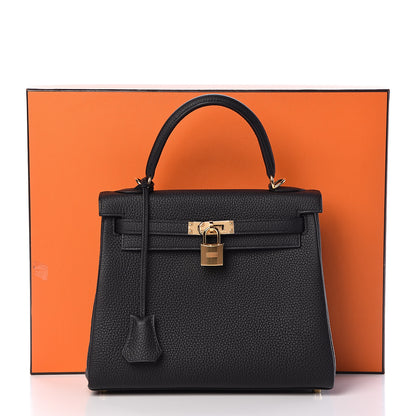 Hermes Togo Kelly Retourne 25 Black 40 of 40