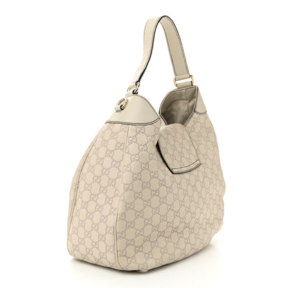 Gucci Guccissima Signature Medium Emily Hobo Mystic White 3 of 11