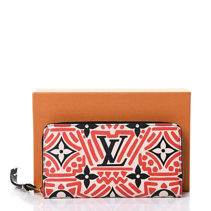 Louis Vuitton Monogram Giant Crafty Zippy Wallet Creme Rouge Black 7 of 7