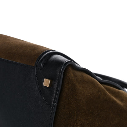 Celine Suede Smooth Calfskin Mini Luggage Olive 11 of 12