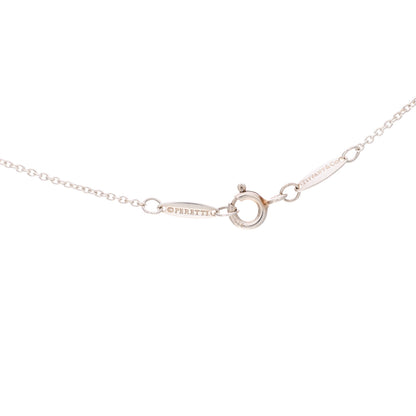 Tiffany Sterling Silver Diamond .05ct Elsa Peretti Diamonds by the Yard Pendant Necklace 6 of 8
