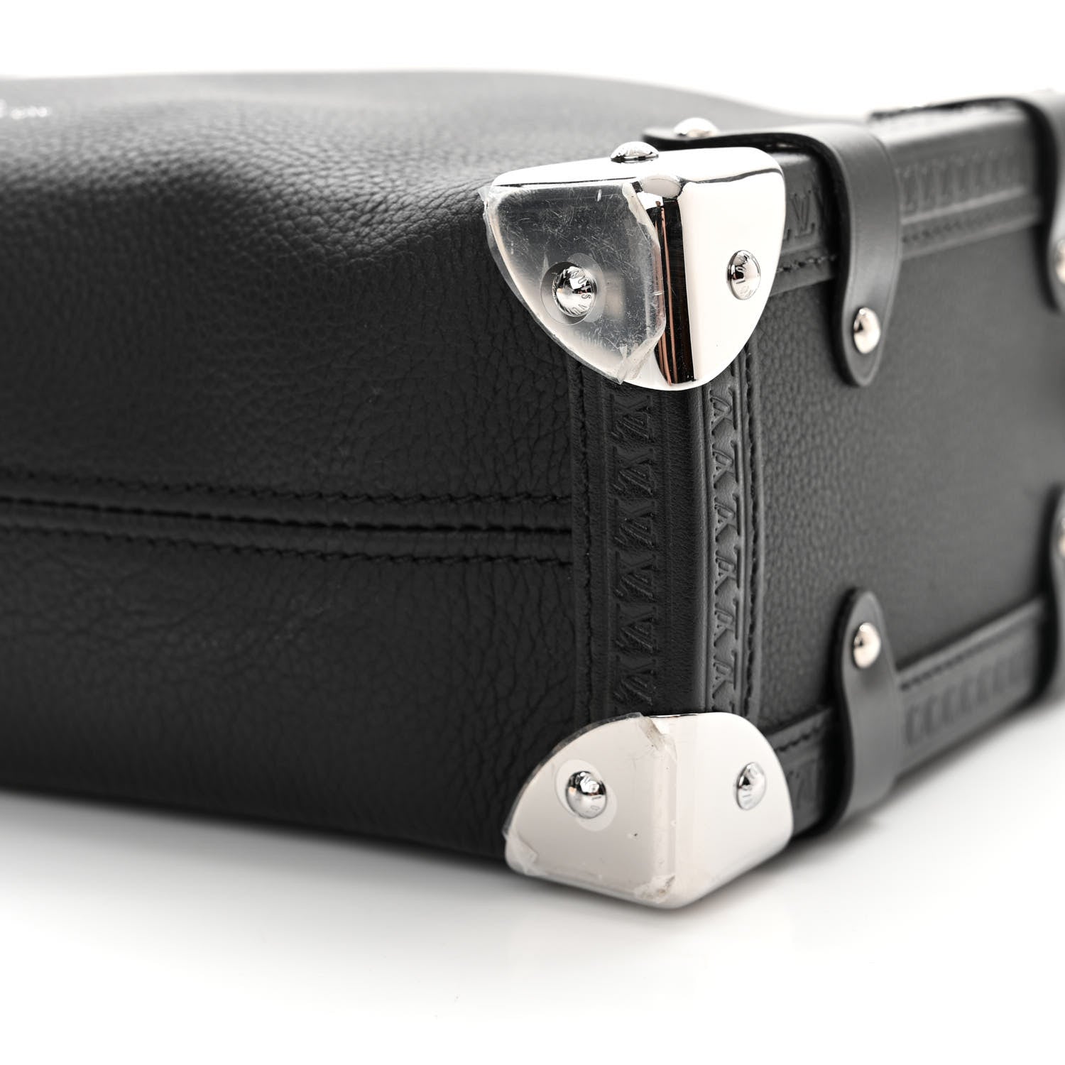 Louis Vuitton Calfskin Side Trunk MM Black 9 of 11