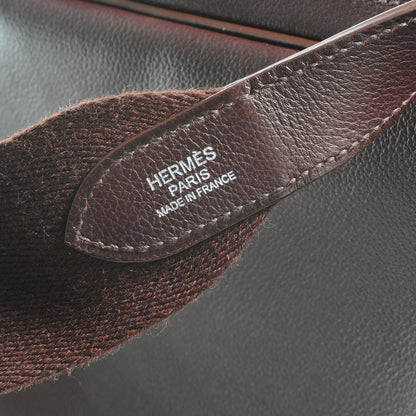 Hermes Mens Evergrain Hebdo Reporter Document Holder Havane Brown 7 of 8
