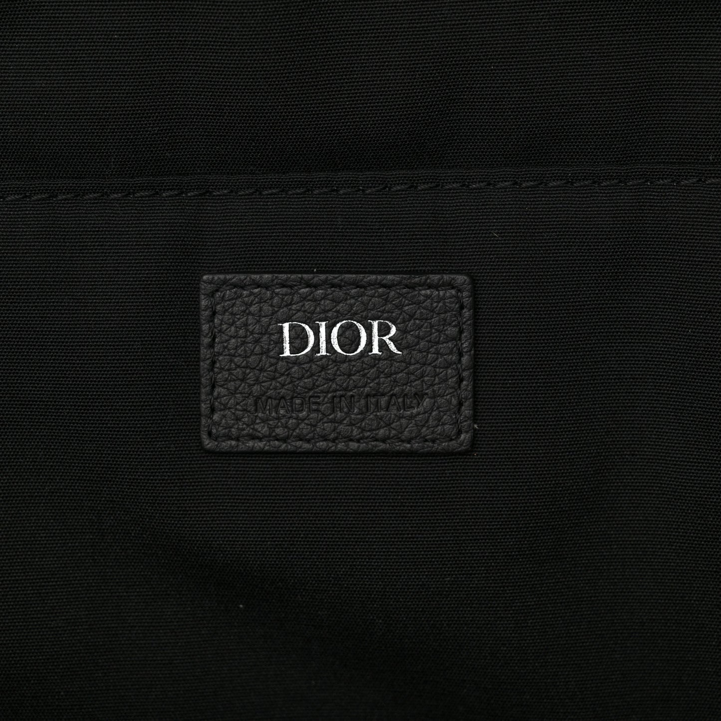 Oblique Calfskin Rider Backpack Beige Black