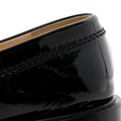 Chanel Shiny Calfskin Logo Loafers 39 Black 14 of 14