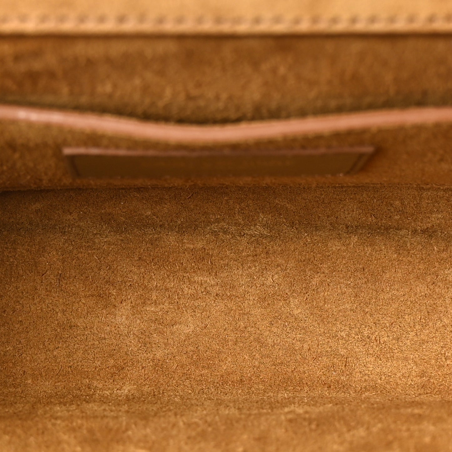 Suede Fringe Small Monogram Satchel Light Ocre