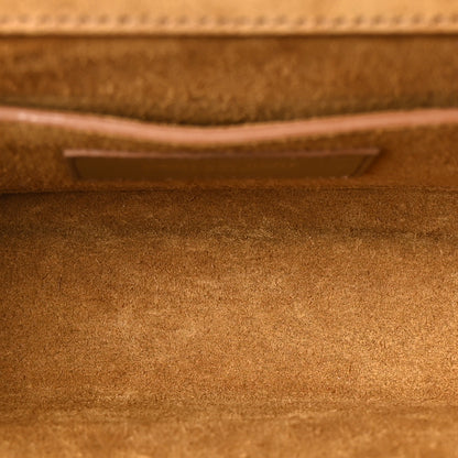 Saint Laurent Suede Fringe Small Monogram Satchel Light Ocre 5 of 10