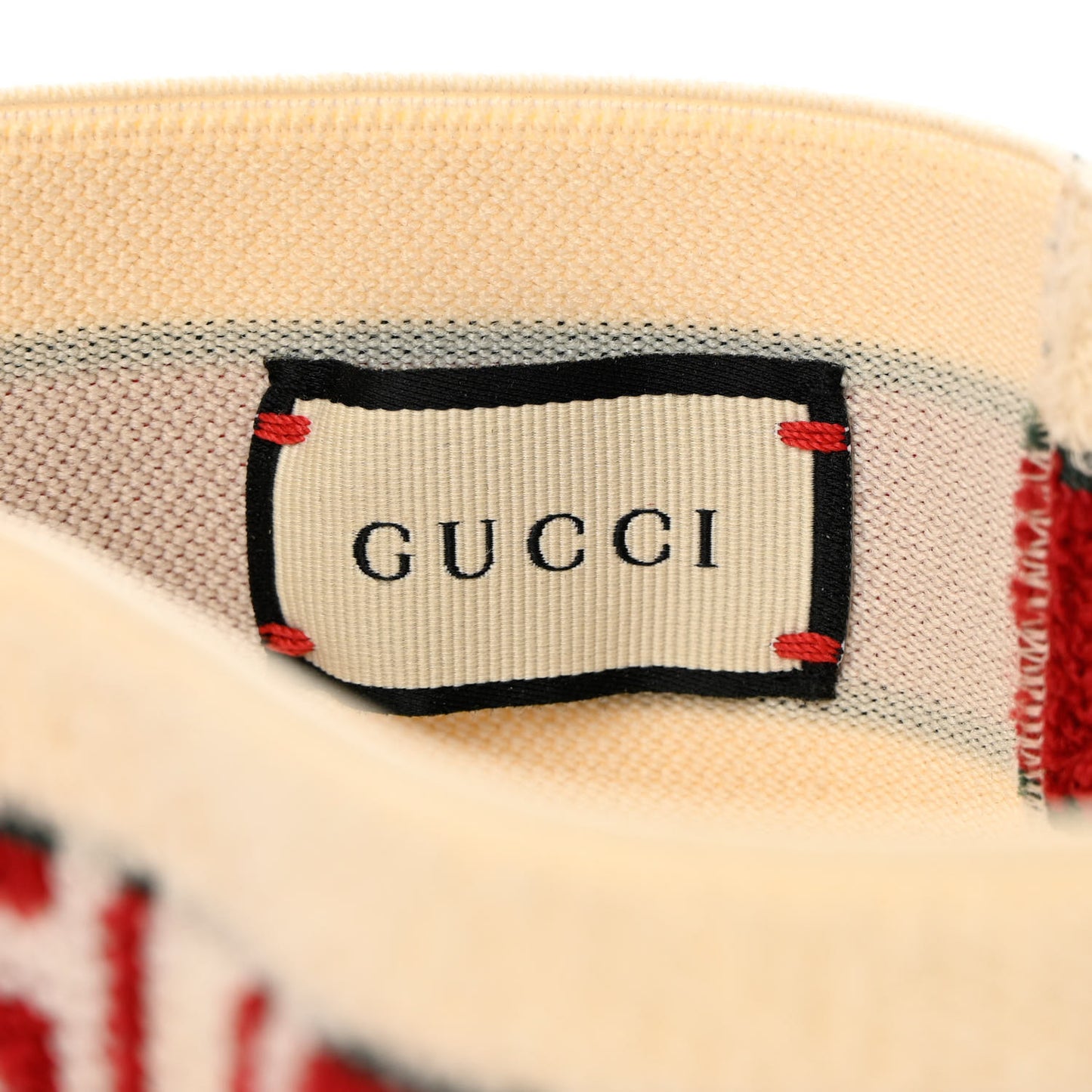 Cotton Elastic Gucci Queen Headband M White