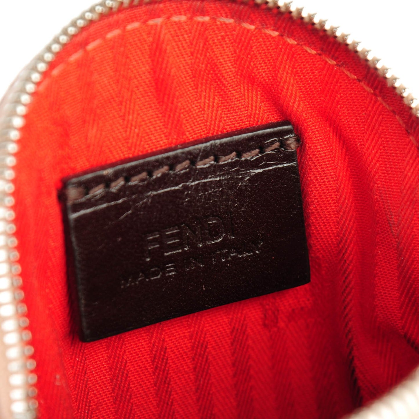 Saffiano Monster Eye Coin Purse Key Case Rosa Plaster