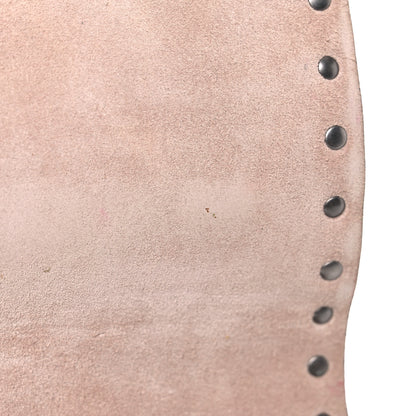 Valentino Garavani Pebbled Calfskin Onyx Small Rockstud Rolling Wristlet Clutch Soft Noisette 12 of 15
