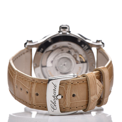 Chopard Stainless Steel Alligator Diamond Bezel 36mm Happy Sport Automatic Watch 4 of 8