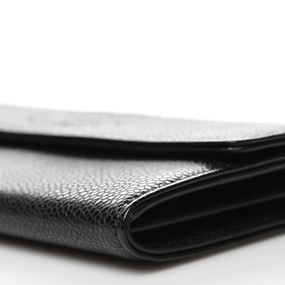 Chanel Caviar Timeless CC Large Gusset Flap Wallet Black 10 of 10