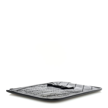 Saint Laurent Crinkled Calfskin Matelasse Monogram Niki Bill Pouch Black 4 of 6