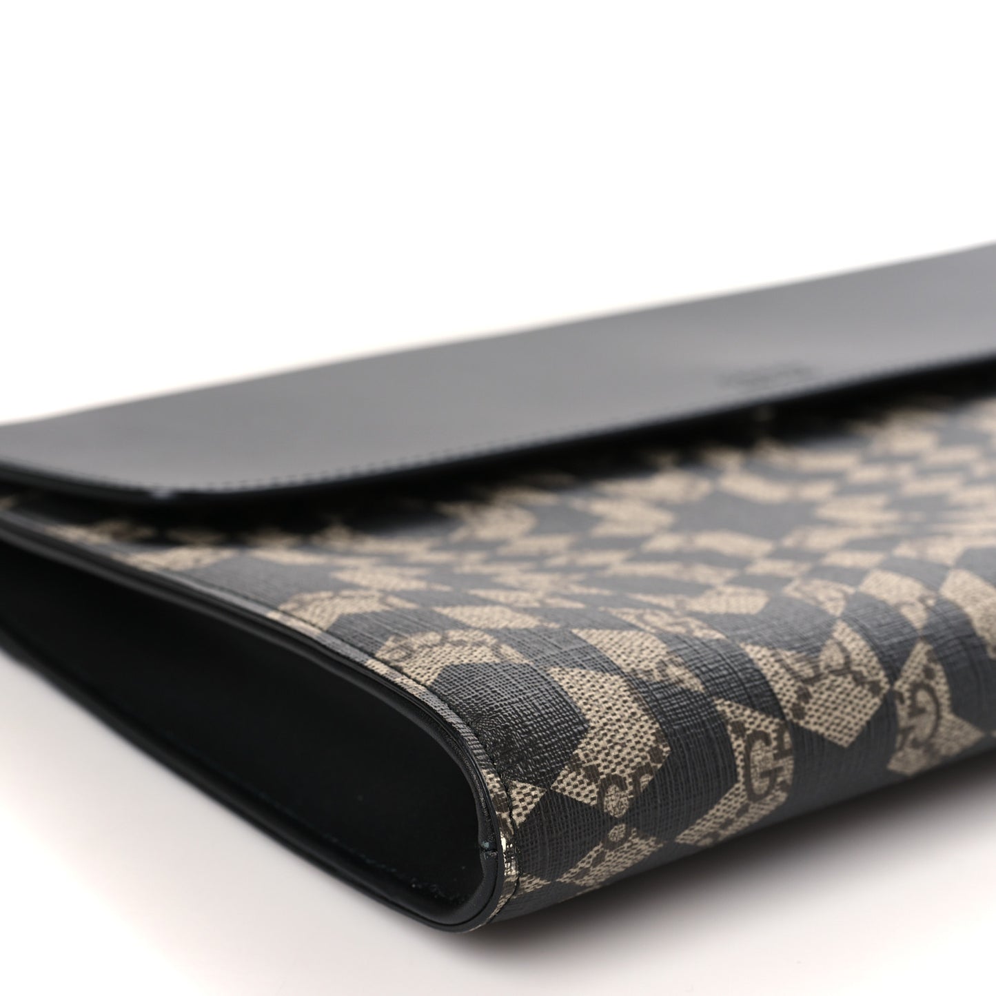 GG Supreme Monogram Caleido Print Clutch Black