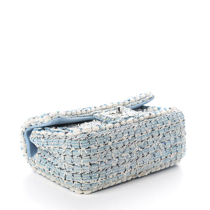 Chanel Tweed Braid Mini Flap Blue White Navy 3 of 9