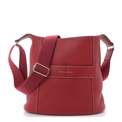 Hermes Taurillon Clemence Sac Good News PM Rouge Casaque 1 of 10