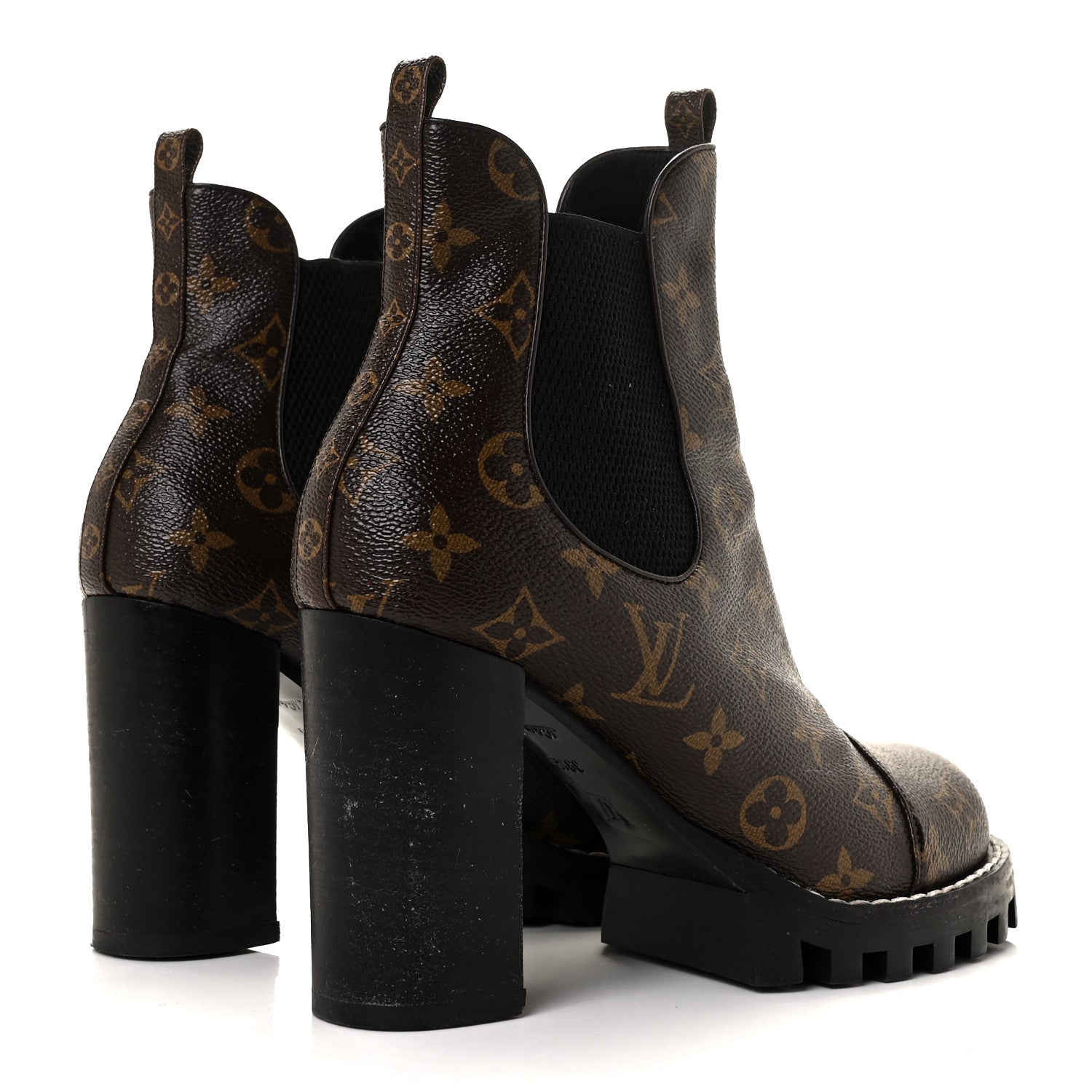 Louis Vuitton Patent Monogram Star Trail Chelsea Ankle Boots 39.5 4 of 7