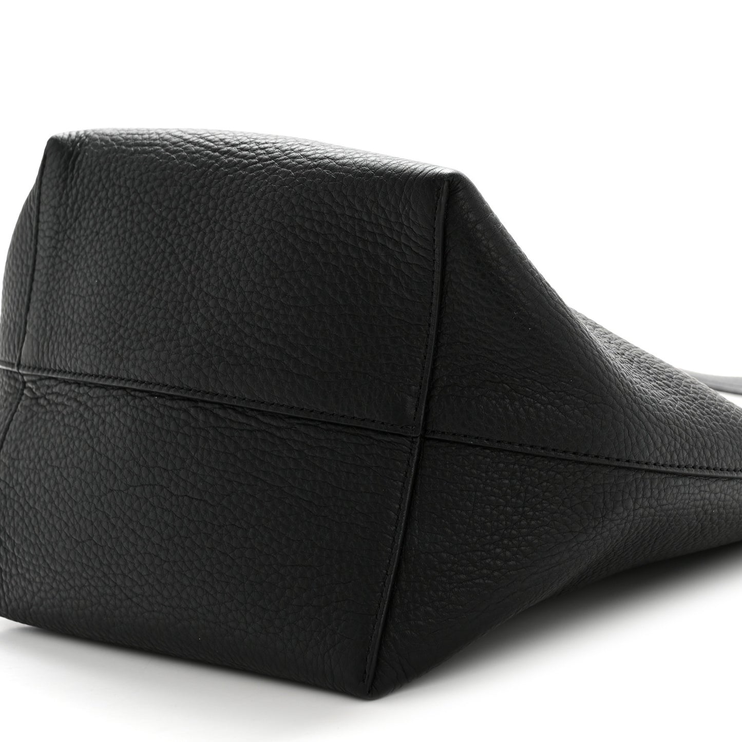 Grained Calfskin Medium N/S Park Tote Black