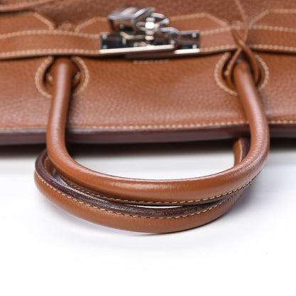 Hermes Taurillon Clemence Birkin 35 Gold 32 of 39