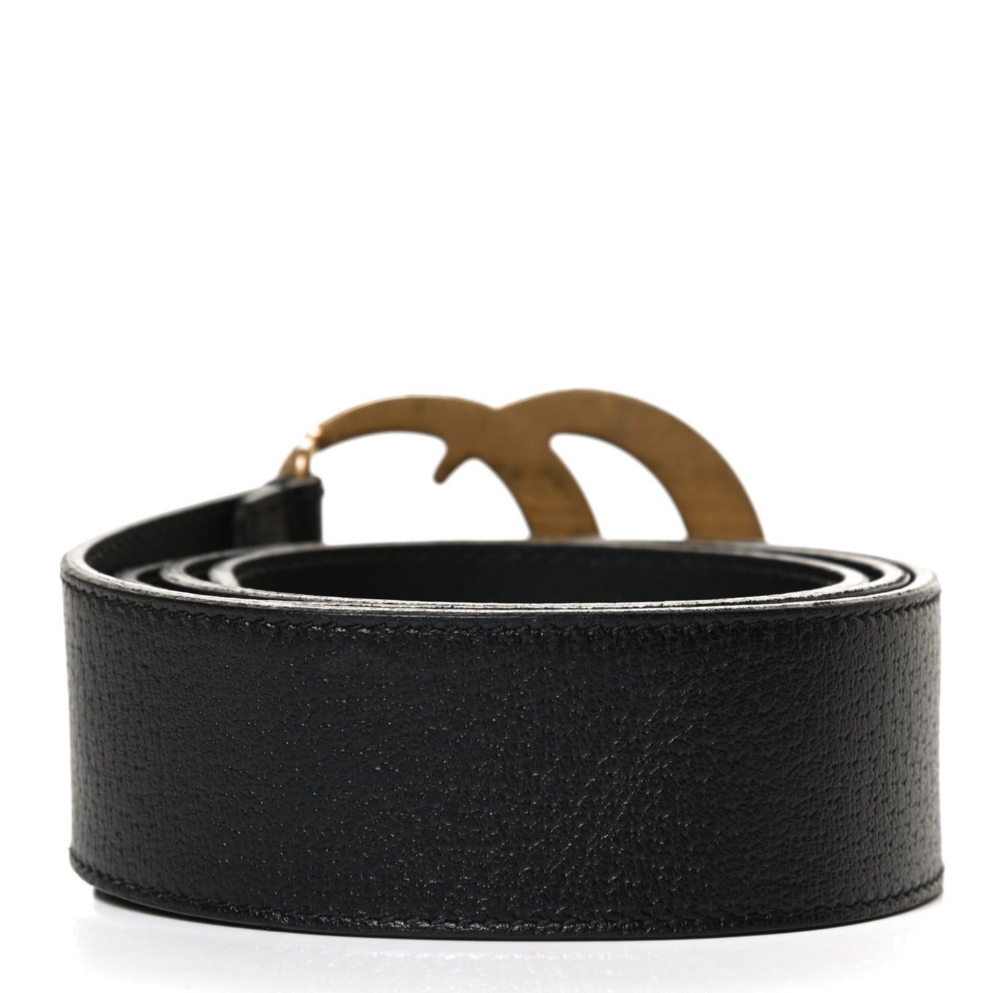 Textured Calfskin Double G 40mm Belt 85 34 Black