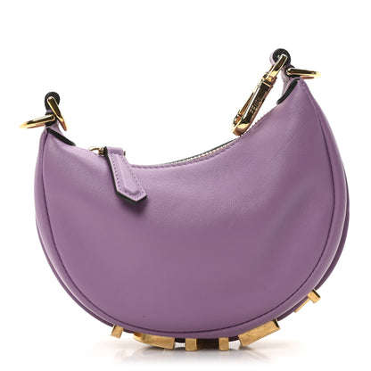 Fendi Vitello Grace New Matte Nano Fendigraphy Hobo Charm Agapanto 1 of 9