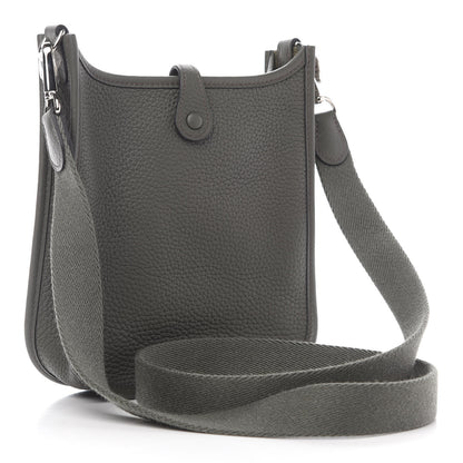 Hermes Taurillon Clemence Evelyne TPM Vert De Gris 3 of 9