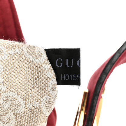 Gucci Nubuck Medium Soft Stirrup Shoulder Bag Red 8 of 15