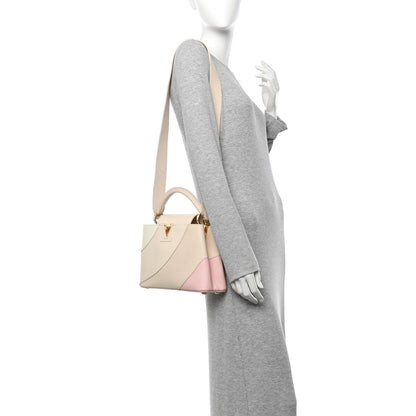 Louis Vuitton Taurillon Gelato Capucines BB Tonal Vanilla Beige 2 of 11