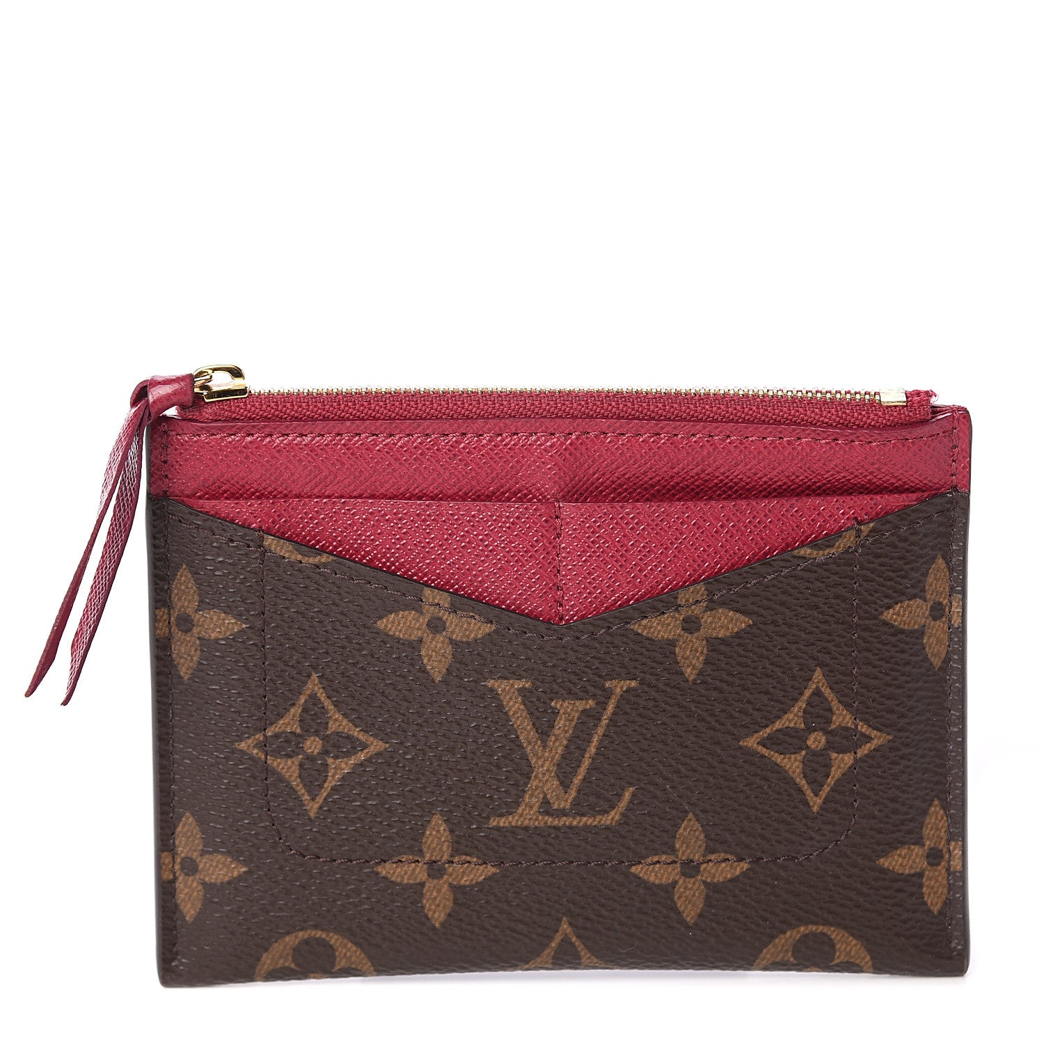 Louis Vuitton Monogram Zipped Card Holder Fuchsia 1 of 5
