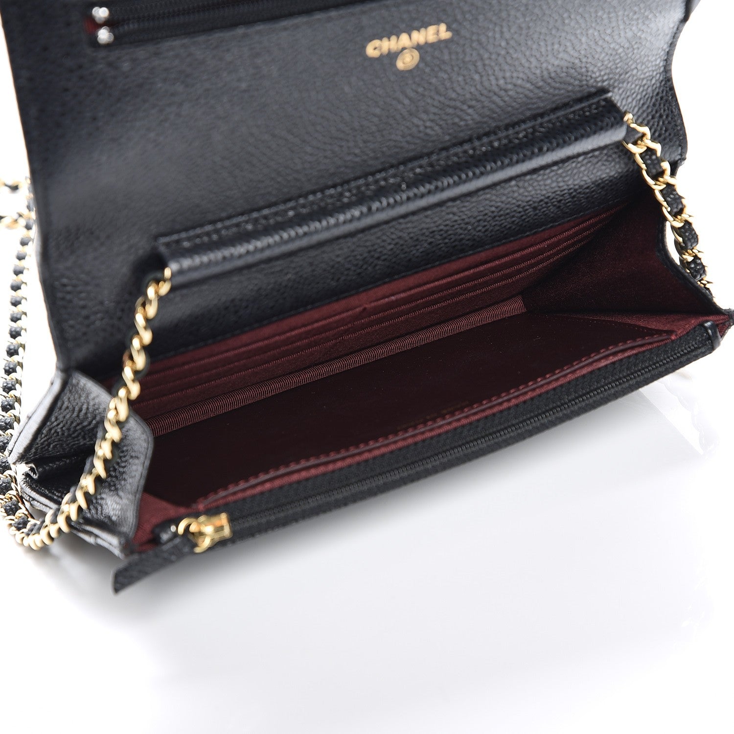 Chanel Caviar Quilted Wallet On Chain WOC Black 7 of 16