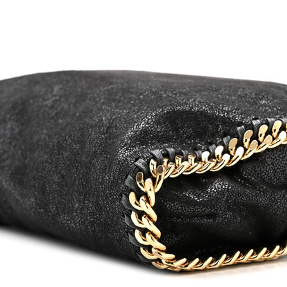 Stella McCartney Shaggy Deer Small Falabella Fold Over Tote Black 9 of 10