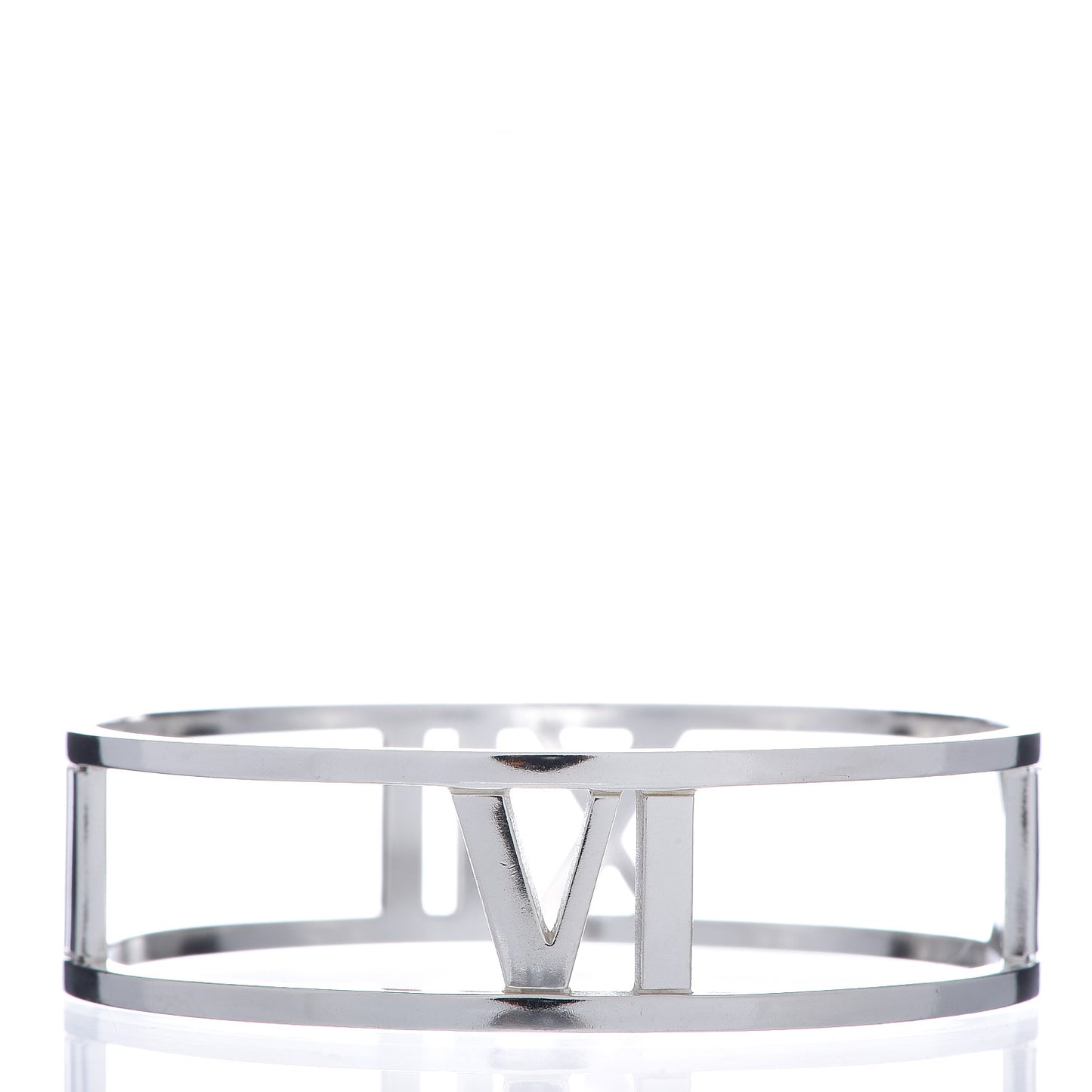 Sterling Silver Atlas Open Bangle Bracelet