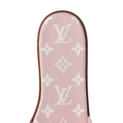 Louis Vuitton Monogram Giant Lock It Flat Mules 39 Rouge Rose 10 of 11