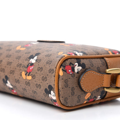 Gucci X DISNEY Mini Vintage GG Supreme Monogram Mickey Mouse Shoulder Bag Beige Vintage Sun Oil 7 of 11