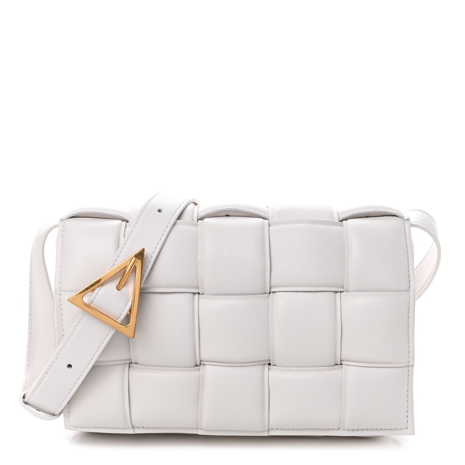 Bottega Veneta Nappa Maxi Intreccio Padded Cassette Crossbody Bag Chalk 1 of 4