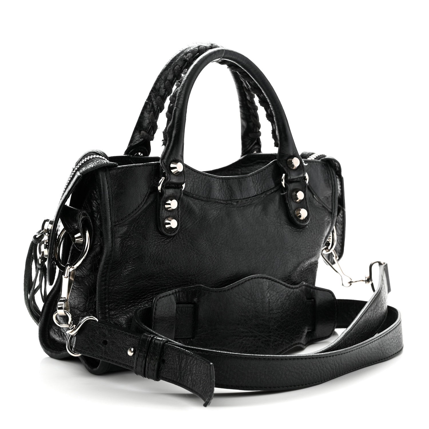 Balenciaga Agneau Classic Silver Hardware Mini City Black 4 of 12