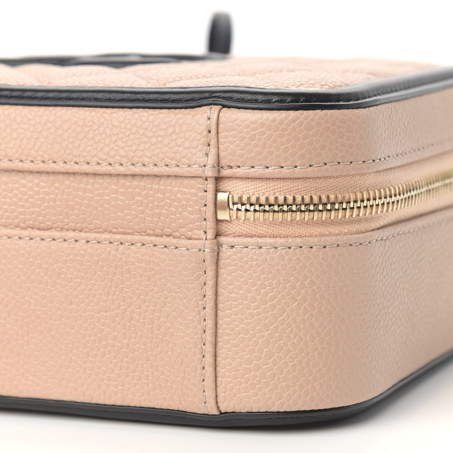 Chanel Caviar Quilted Medium CC Filigree Vanity Case Beige Black 9 of 9