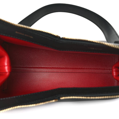 Mansur Gavriel Smooth Calfskin M Frame Bag Black Flamma 5 of 9