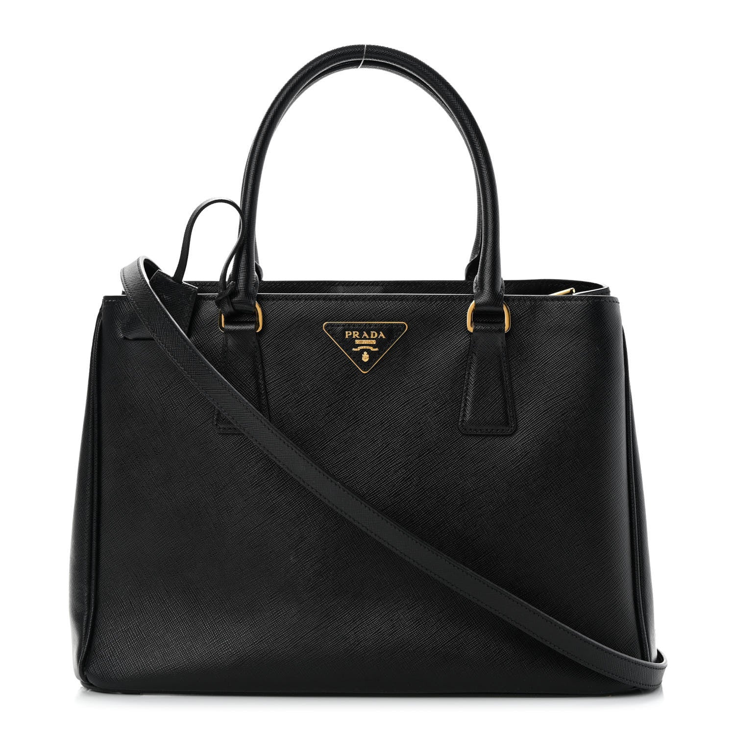 Prada Saffiano Lux Medium Tote Black 1 of 15