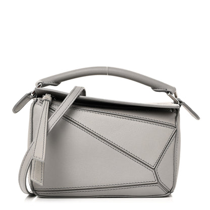 Loewe Calfskin Mini Puzzle Bag Pearl Grey 1 of 9
