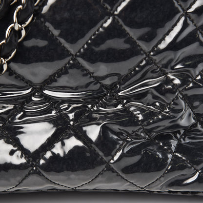 Chanel Vinyl Quilted Large Funny Tweed Tote Black 10 of 10